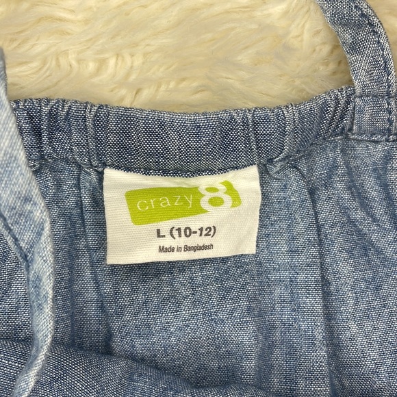 CRAZY 8 DENIM & LACE TANK TOP • SIZE 10/12 • NEW WITHOUT TAGS - Picture 6 of 6